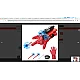 Set 2 Manusi Spiderman cu ventuze sfoara si lansator rosii Set 2 Manusi Spiderman cu ventuze sfoara si lansator rosii