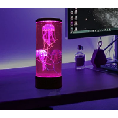 Lampa de masa cu meduze electrice efect de acvariu schimbare de culoare