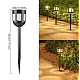 Set 2 lampi solare de gradina negre model deosebit 45 cm Set 2 lampi solare de gradina negre model deosebit 45 cm