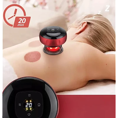 Aparat vacuum electric Terapie prin ventuze masaj si incalzire 12 niveluri de presiune Aparat vacuum electric Terapie prin ventuze masaj si incalzire 12 niveluri de presiune