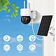 Camera de supraveghere cu panou solar senzor PIR si sirena Camera de supraveghere cu panou solar senzor PIR si sirena