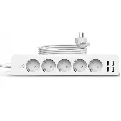 Prelungitor JORTAN OG2205 cu 5 prize 2 porturi USB si 2 Type C 2 metri Prelungitor JORTAN OG2205 cu 5 prize 2 porturi USB si 2 Type C 2 metri