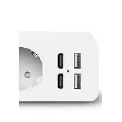 Prelungitor JORTAN OG2205 cu 5 prize 2 porturi USB si 2 Type C 2 metri Prelungitor JORTAN OG2205 cu 5 prize 2 porturi USB si 2 Type C 2 metri