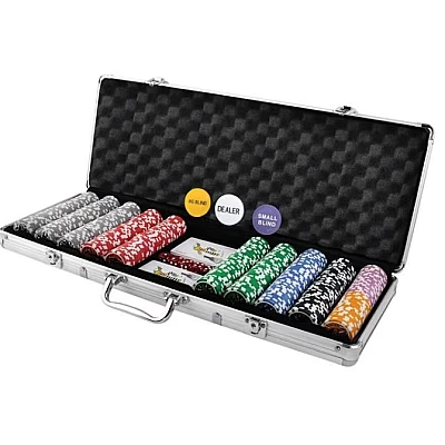 Set Joc de Poker cu 500 Jetoane si Valiza Aluminiu + Accesorii Complete Set Joc de Poker cu 500 Jetoane si Valiza Aluminiu + Accesorii Complete