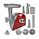 UB Masina electrica tocat carne MX713 de 3500W 3 site accesorii rosii functia revers motor cupru UB Masina electrica tocat carne MX713 de 3500W 3 site accesorii rosii functia revers motor cupru