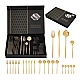 Set de 24 tacamuri elegante si rafinate cu un finisaj luxos AURII Set de 24 tacamuri elegante si rafinate cu un finisaj luxos AURII