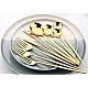 Set de 24 tacamuri elegante si rafinate cu un finisaj luxos AURII Set de 24 tacamuri elegante si rafinate cu un finisaj luxos AURII
