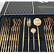 Set de 24 tacamuri elegante si rafinate cu un finisaj luxos AURII Set de 24 tacamuri elegante si rafinate cu un finisaj luxos AURII