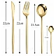 Set de 24 tacamuri elegante si rafinate cu un finisaj luxos AURII Set de 24 tacamuri elegante si rafinate cu un finisaj luxos AURII