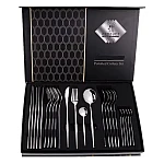Set de 24 tacamuri elegante si rafinate cu un finisaj luxos ARGINTII