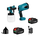 Pistol de Vopsit Electric Profesional fara fir 120W de 21V cu 2 baterii Li Ion capacitate 800 ml