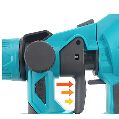Pistol de Vopsit Electric Profesional fara fir 120W de 21V cu 2 baterii Li Ion capacitate 800 ml Pistol de Vopsit Electric Profesional fara fir 120W de 21V cu 2 baterii Li Ion capacitate 800 ml