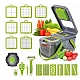 Razatoare multifunctionala pentru fructe si legume 22 piese lame din otel inoxidabil BA
