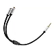 Cablu adaptor audio QHD74 de 3.5mm 20cm Cablu adaptor audio QHD74 de 3.5mm 20cm
