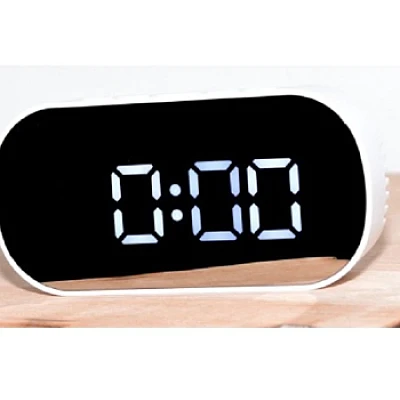 Ceas electronic A118 design modern afisaj LCD alb Ceas electronic A118 design modern afisaj LCD alb