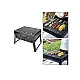 Gratar portabil tip valiza pentru gradina camping plaja din metal negru 27cmx35cmx23cm Gratar portabil tip valiza pentru gradina camping plaja din metal negru 27cmx35cmx23cm