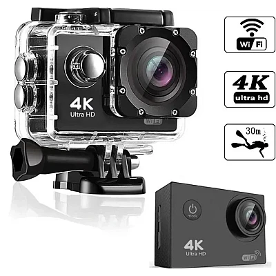 Camera Sport 4K UltraHD 30fps WiFi 16MP si Accesorii Camera Sport 4K UltraHD 30fps WiFi 16MP si Accesorii