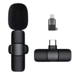 Microfon wireless K8 tip lavaliera conector USB tip C sau iPhone Microfon wireless K8 tip lavaliera conector USB tip C sau iPhone