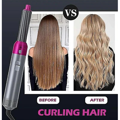 Perie de Par 5 in 1 Multifunctionala Hot Air Styler Multiple Accesorii incluse Perie de Par 5 in 1 Multifunctionala Hot Air Styler Multiple Accesorii incluse