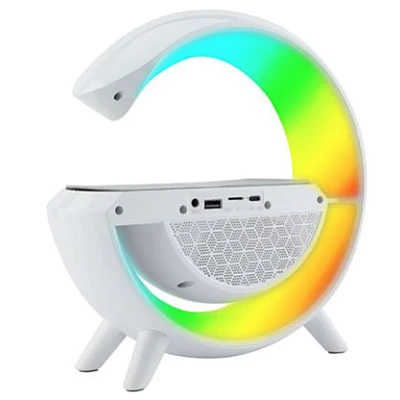 Boxa Multifunctionala 3 in 1 lampa LED RGB smart BT 2301 boxa bluetoothb incarcator telefon wireless lumina RGB Boxa Multifunctionala 3 in 1 lampa LED RGB smart BT 2301 boxa bluetoothb incarcator telefon wireless lumina RGB