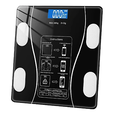 Cantar corporal SMART conectare bluetooth monitorizare greutate max 180kg Cantar corporal SMART conectare bluetooth monitorizare greutate max 180kg