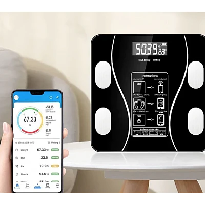 Cantar corporal SMART conectare bluetooth monitorizare greutate max 180kg Cantar corporal SMART conectare bluetooth monitorizare greutate max 180kg