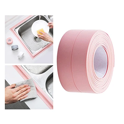 Set 2 Benzi late adezive etansare pentru baie din plastic ROZ 3 M Set 2 Benzi late adezive etansare pentru baie din plastic ROZ 3 M