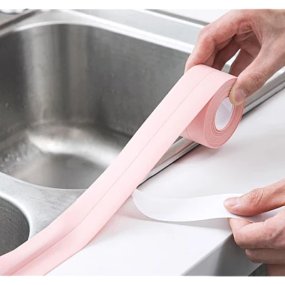 Set 2 Benzi late adezive etansare pentru baie din plastic ROZ 3 M Set 2 Benzi late adezive etansare pentru baie din plastic ROZ 3 M