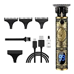 Trimmer profesional de tuns afisaj digital Vintage T9 cu acumulator