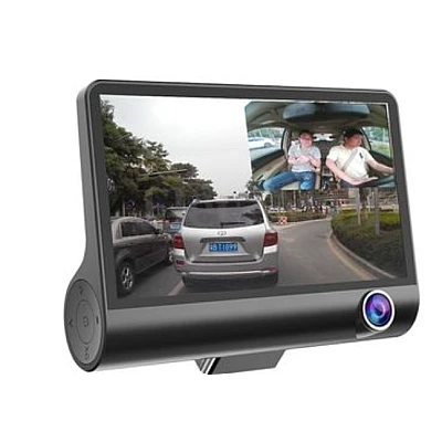 Camera auto tripla Full HD 3 camere fata/spate/interior ecran 4 inch G Senzor Camera auto tripla Full HD 3 camere fata/spate/interior ecran 4 inch G Senzor