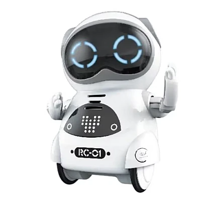 Robot de buzunar inteligent educational RC01 pentru copii si adulti in limba engleza control vocal moduri muzica dans si Imitare voce Robot de buzunar inteligent educational RC01 pentru copii si adulti in limba engleza control vocal moduri muzica dans si Imitare voce