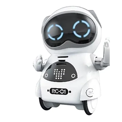 Robot de buzunar inteligent educational RC01 pentru copii si adulti in limba engleza control vocal moduri muzica dans si Imitare voce Robot de buzunar inteligent educational RC01 pentru copii si adulti in limba engleza control vocal moduri muzica dans si Imitare voce
