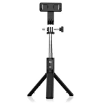Selfie Stick cu telecomanda bluetooth si trepied P20S negru  Selfie Stick cu telecomanda bluetooth si trepied P20S negru