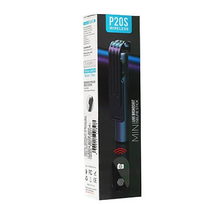 Selfie Stick cu telecomanda bluetooth si trepied P20S negru Selfie Stick cu telecomanda bluetooth si trepied P20S negru