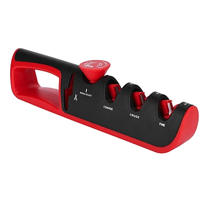 UB Ascutitor profesional de cutite ajustabil 4 in 1 Negru/Rosu