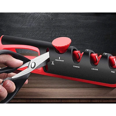 UB Ascutitor profesional de cutite ajustabil 4 in 1 Negru/Rosu