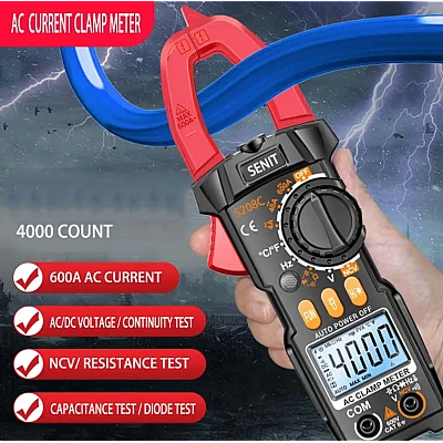 Cleste ampermetric digital S208 pentru masurare tensiune intensitate rezistenta diode si continuite in circuit Cleste ampermetric digital S208 pentru masurare tensiune intensitate rezistenta diode si continuite in circuit