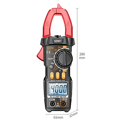 Cleste ampermetric digital S208 pentru masurare tensiune intensitate rezistenta diode si continuite in circuit Cleste ampermetric digital S208 pentru masurare tensiune intensitate rezistenta diode si continuite in circuit