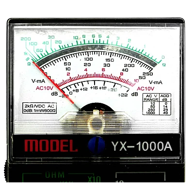 Multimetru Analogic profesional YX 1000A testare a tensiunii AC/DC Multimetru Analogic profesional YX 1000A testare a tensiunii AC/DC