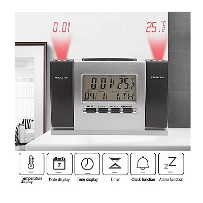 Ceas multifunctional DS 503 cu proiectie pe tavan ora si temperatura