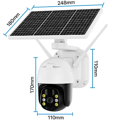 Camera supraveghere cu panou solar full HD PTZ 6 LED Camera supraveghere cu panou solar full HD PTZ 6 LED