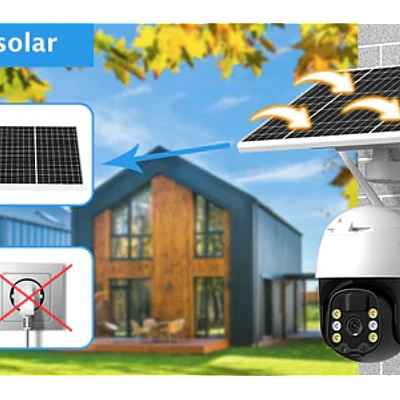 Camera supraveghere cu panou solar full HD PTZ 6 LED Camera supraveghere cu panou solar full HD PTZ 6 LED