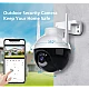 Camera inteligenta de Supraveghere cu Unghi Wide HD 4MP Rotunda Alba HA