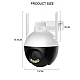 Camera inteligenta de Supraveghere cu Unghi Wide HD 4MP Rotunda Alba HA
