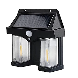 Lampa solara de perete dubla CB 228 AX cu senzor de miscare