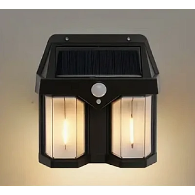 Lampa solara de perete dubla CB 228 AX cu senzor de miscare Lampa solara de perete dubla CB 228 AX cu senzor de miscare