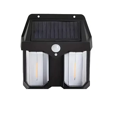 Lampa solara de perete dubla CB 228 AX cu senzor de miscare Lampa solara de perete dubla CB 228 AX cu senzor de miscare