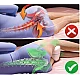 Perna din spuma cu memorie pentru picioare Leg Pillow Alb/Albastru BA