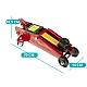 Cric hidraulic tip crocodil capacitate 2 tone Rosu Cric hidraulic tip crocodil capacitate 2 tone Rosu