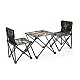 Set Masa cu 2 Scaune Pentru Camping Pliabile Model Army Geanta Inclusa Set Masa cu 2 Scaune Pentru Camping Pliabile Model Army Geanta Inclusa